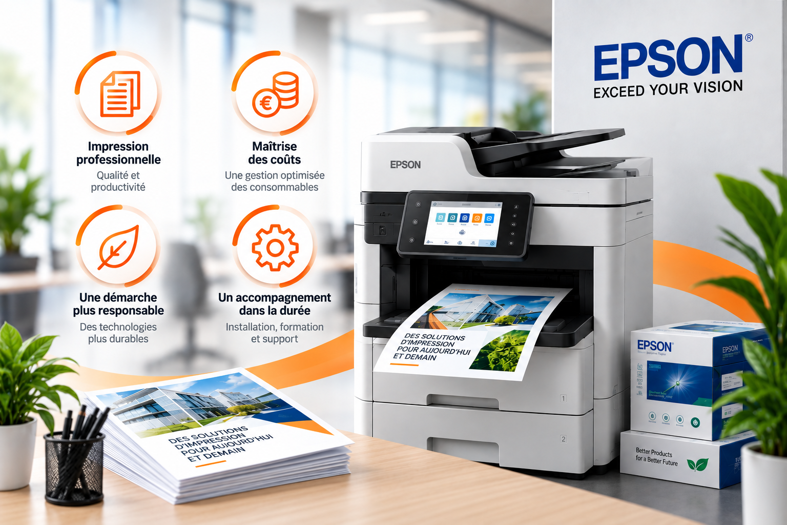 Impression, Epson, Coût page, maintenance, zéro chaleur